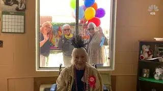 Celebrating her 100th birthday in quarantine