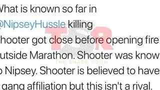 #THESTREETISTALKING &ldquo;SHITTY CUZ&rdquo; FROM NIPSEY HOOD KILLED HIM! DETAILS!!