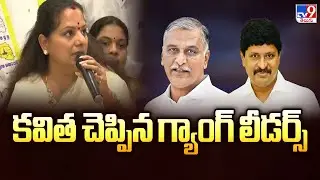కవిత చెప్పిన గ్యాంగ్ లీడర్స్ | Kavitha Vs Harish Rao - TV9