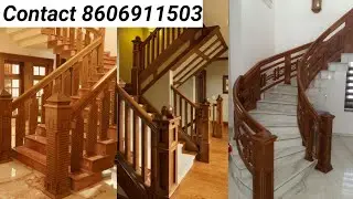 നിങ്ങൾക്കും വേണോ ഇതുപോലെ മനോഹരമായ സ്റ്റെയർക്കേസ്/Modern Wooden Staircase Design/#woodenstaircase