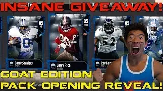 GOAT LEGEND PACK OPENING! I GIVEAWAY EVERY ELITE I PULL! MADDEN 18 PACK OPENING
