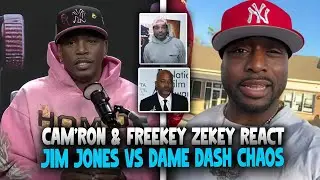 Cam&rsquo;ron & Freekey Zekey REACT to Jim Jones vs Dame Dash Fight &mdash; Chaos Hits Harlem Streets!