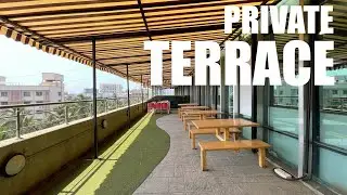 Rare furnished office with a TERRACE for rent in Andheri East