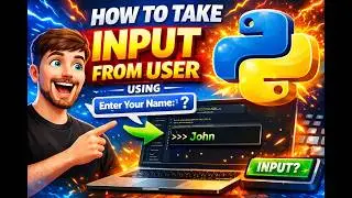 How to Take User Input in Python | Python Input Function Explained (IDLE Tutorial) |ahsaan yaseen