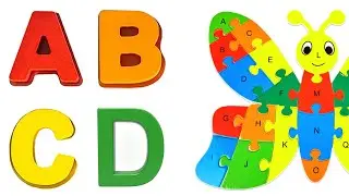 Изучайте алфавит и цвета с помощью пазла &laquo;Бабочка&raquo; для детей от Jambo Kids