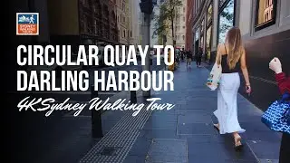 Ambient City Walk | Circular Quay to Darling Harbour via George St & King St