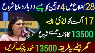 8171 Ehsass Program 2026 | 13500 Check Karne Ka Tarika | Bisp New Update | New Payment In easy Paisa