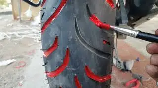 Bike tyre paint modification | bike tyre painting ideas 💡 #bike #biketyre #bikepainting