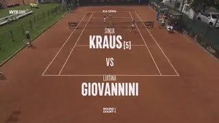 (5) Sinja Kraus (AUT) vs Luisina Giovannini (ARG) 18 yrs  - Game, Set, Match