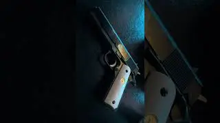 1972 Colt 1911 .38 Super Auto Series 70 Large Rollmark and silver factory trigger. Buffalo bone grip