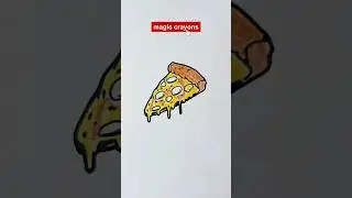 coloring page Pizza 🍕 #shorts