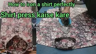 How to iron a shirt perfectly|zahar fashions|folding clothes 
