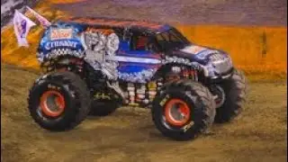 Monster truck overdriven lucas oil crusader run in Anaheim