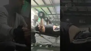 48 kilos (105 pounds ) dumbell press with spot after 46 kilos (101 pounds ) for 5 reps solo
