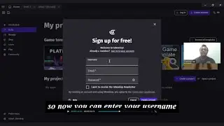 2D Game design GDevelop | Ep1 Login and Create Account