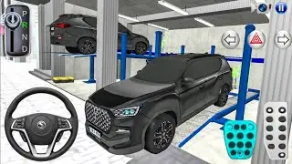 New Black Rexton SUV car in Auto Repair Shop - 3D Driving Class 2026 - Android iOS gameplay