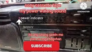 SONY CASSETTE RADIO may power walang sound #repair #tutorial         litobas mixvlog