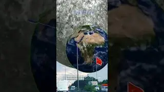 Planet falling to earth😱 vfx video  #shorts