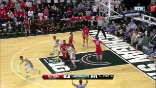 Bryn Forbes Hit 6 First Half 3-Pointers
