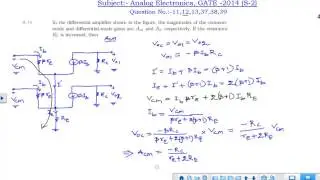 EC Analog Circuit all questions and answers GATE 2014 set 2