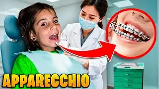 AURORA METTE L'APPARECCHIO AI DENTI DAL DENTISTA PER LA PRIMA VOLTA CON PAPÀ MIKE E LAURA!
