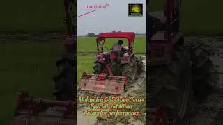 Mahindra 585 Di Yuvo Tech+ 4wd Special Addition Rotavetor performance // tractors King 👑👑👑
