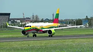 4K | 10 MINUTES of WINDY PLANESPOTTING at Tallinn Lennart Meri Intl Airport (TLL/EETN)