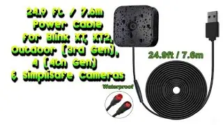 Blink Camera Power Cable and No More Batteries!!!!!!