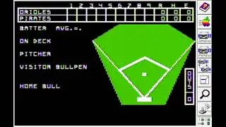 SSI Computer Baseball - Apple ][ playthrough - 1979 Orioles vs 1979 Pirates