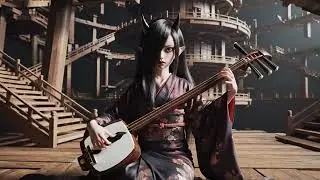 Demon Slayer: Nakime, The Biwa Demon of Infinity Castle Descends into Reality