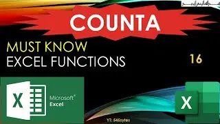 21) Excel - COUNTA Function