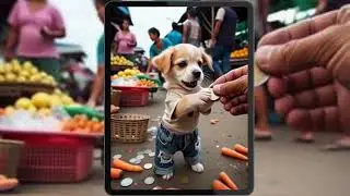 Man Teaches Dog to Give Coin | Funny & Cute Dog Training Video #DogTraining #dogshorts