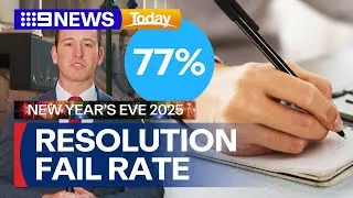 Study finds nearly all New Year's resolutions fail by January | 9 News Australia