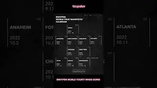 ENHYPEN world tour WHOS GOING?? #enhypen #futureperfect #passthemic