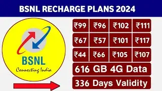 Bsnl New best recharge plans 2024 || bsnl new prepaid plans | 336 days validity || 616 GB 4G Data
