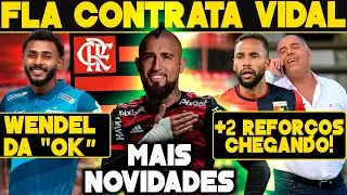 NEGÓCIO FECHADO! FLAMENGO CONTRATA VIDAL E +2 REFORÇOS CHEGANDO! SAIBA + DETALHES! WENDEL DIZ “SIM”