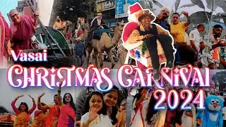 Vasai Christmas Carnival 2024:A Festive Parade of Culture by Ghogale Wadi | Vlog by Salvier Dmello.