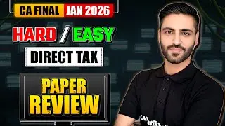 DT Paper Review CA Final Jan 2026 DT  Paper Review | Hard or Easy? Paper Analysis