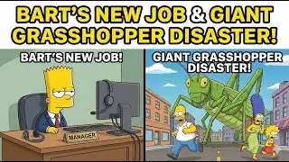 Bart's New Job & The Giant Grasshopper Disaster
