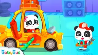 Auto Repair Shop || Baby bus Panda 🐼 || Kids Cartoons || Game Android & iOS Gameplay.