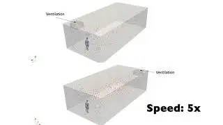 Simulation of virus aerosol transport in a classroom