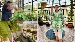 Balcony Garden Organisation & Decor || Simply Laxmi's Life