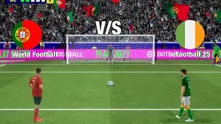 Penalties Shootout, Ireland vs Portugal | IRL vs POR Match | eFootball 25