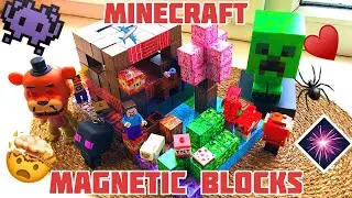 Minecraft in Real Life with Magnetic Block 🧲