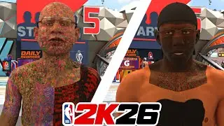 ТАТУИРОВКА ПО ЛИЦУ С ГЛИТЧ-ТАТУИРОВКОЙ / ЛИЦУ ТАЗА NBA2K26! | СОЗДАНИЕ ЛИЦА COMP 2K26