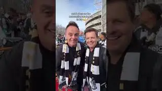 Ant & Dec on the Newcastle Bus Parade Today