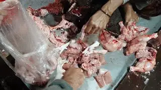Chicken cutting is happening at the fish market today! 🔥 | Amazing Chicken Cutting #shortsfeed