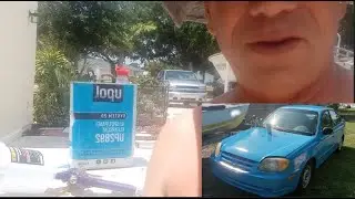 Results after i sprayed a clear coat over my car paint.