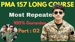 PMA Long Course 157 | Most Important MCQs for Initial Test Preparation | Join Pak Army 2025