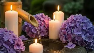 Relaxing Piano Music & Water Sounds, Deep Sleeping Music - Meditation Music,Water Fountain, Bamboo.